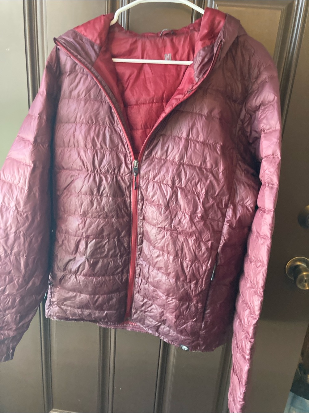 Rei Burgundydiwn jacket long sleeve zip up size large